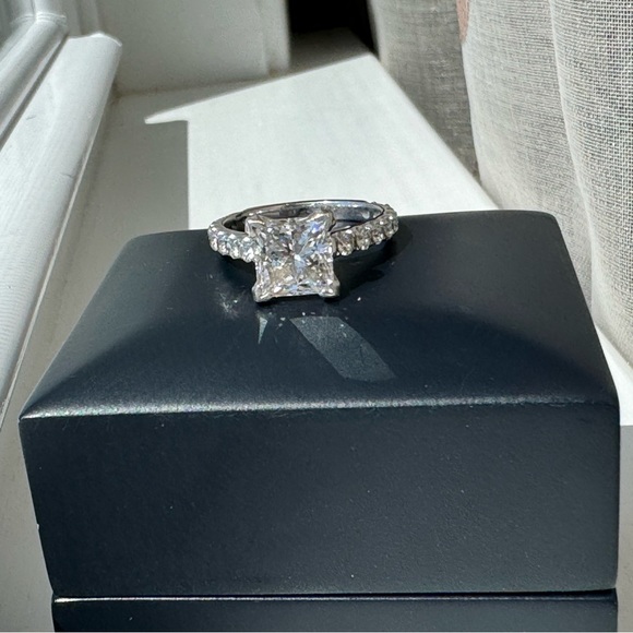 Diamond Princess Cut Certified Lab Grown Diamond 2.85 Carat Weight VS2 J color - Picture 1 of 15